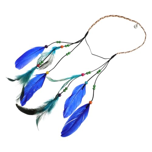 CTIRCHIU Boho-stil Haarband Damen Handgefertigtes Blaues Hippie-kopfschmuck-accessoire Für Parties Feste Und Dekorationen Haardekoration Und Stilvolles Wohnaccessoire von CTIRCHIU