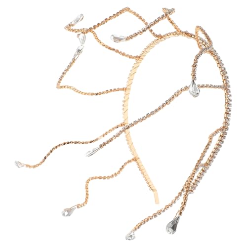 CTIRCHIU Strass-haarschmuck Für Frauen Brautjungfern-stirnband Elegant Tiara Hochzeit Kopf Brautschmuck Blume Dekoration Brautjungfer Prinzessin Göttin von CTIRCHIU