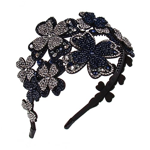 CTIRCHIU Elastisches Stirnband Mit Strass-blumen Für Damen Flapper-haarband Für Hochzeit Party Festival Alltag Weihnachten Geburtstag Elegant Und Ansprechend von CTIRCHIU