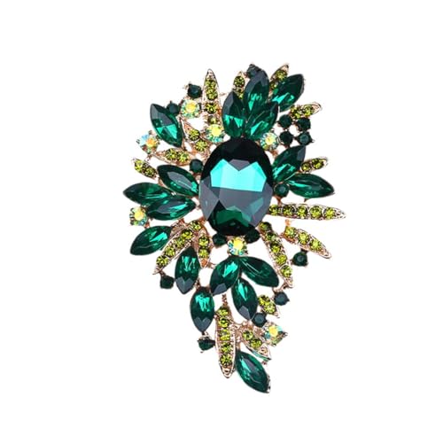 CTIRCHIU Brosche Schmuck Glas Brosche Lustige Brosche Wunderschöne Brosche Grün von CTIRCHIU