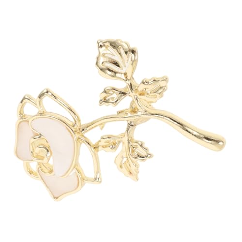 CTIRCHIU Blumen Anstecknadel Damen Brosche Zinklegierung Dekorative Anstecknadel für Partys und Anzüge Einzigartige Rosenblütenform Vielseitiges Damenaccessoire von CTIRCHIU