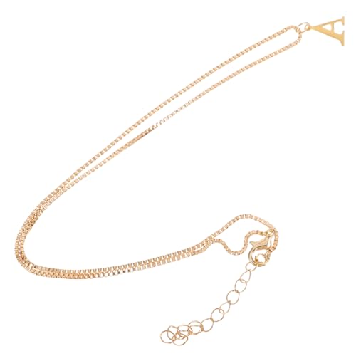 CTIRCHIU Buchstaben Anhänger Halskette Damen Trendige Kette mit Verstellbarer Eleganter Stil für Frauen und Mädchen Perfektes für Familie und Freunde Buchstabe A von CTIRCHIU