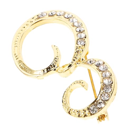 CTIRCHIU Buchstaben Brosche für Damen Legierter Anstecker für Kleidung Rucksäcke und Stilvolle Accessoires Buchstabe E Dekorative Brosche für Mode und Individualität von CTIRCHIU