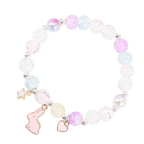 CTIRCHIU Bunny Beaded Armband Für Mädchen Freundschaftsarmband Mit Kristallperlen Bunte Cartoon-handschmuck Perfektes Für Geburtstage Und Feiertage von CTIRCHIU