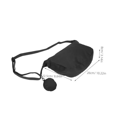 CTIRCHIU Canvas Crossbody Bag Herren und Damen Unisex Japanischer Stil Lässige Umhängetasche mit Verstellbarem Schultergurt Mehrere Fächer für Alltag Uni und Freizeit Schwarz von CTIRCHIU