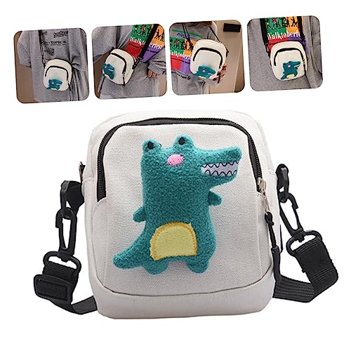 CTIRCHIU Canvas Schultertasche Für Damen Kleine Umhängetasche Mit Dinosauriermuster Messenger Bag Passend Für Handys Und Lippenstifte Für Strand Party Und Shopping von CTIRCHIU