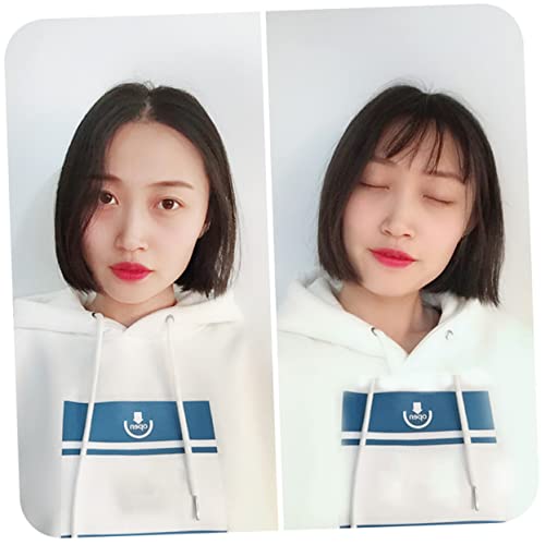 CTIRCHIU Clip-in Air Fringe Für Frauen Schwarze Haarverlängerung Mit Verstellbaren Clips Natürliches Aussehen Für Täglichen Gebrauch Partys Und Cosplay Atmungsaktiv Und Bequem von CTIRCHIU