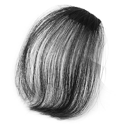CTIRCHIU Clip in Haarfransen Für Frauen Dünne Natürliche Fake-haarsträhnen in Schwarz Hitze-resistentes Haarteil Einfach Zu Befestigen Für Vielseitige Stylings von CTIRCHIU
