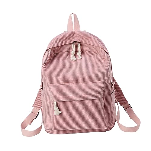 CTIRCHIU Corduroy Rucksack für Damen Multifunktionale Campus mit Hohem Stauraum Wasserdichtem Material Diebstahl Funktion für Schule Freizeit von CTIRCHIU