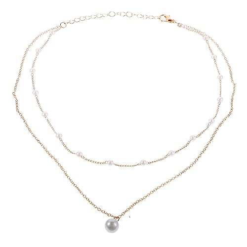 CTIRCHIU Mehrlagige Perlenkette Für Damen Mehrreihige Halsketten Mit Perlen Schlichtes Design Zum Kombinieren Mit Kleidung Für Alltag Und Partys von CTIRCHIU