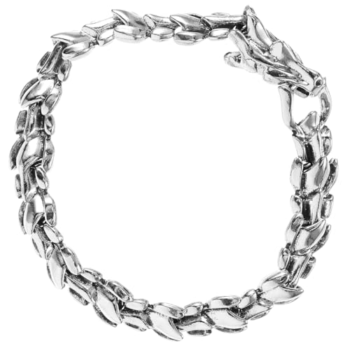 CTIRCHIU Drachen Armband für Herren Cooles Drachenkopf Design Vintage Hip Hop Handgelenkkette Perfektes für Besondere Anlässe von CTIRCHIU