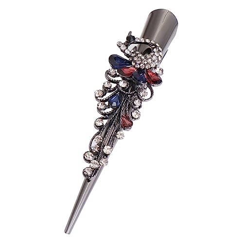 CTIRCHIU Eleganter Haarclip Vintage Strass Design Großer Entenbill Clip Aus Legierung Für Damen Für Partys Und Alltag von CTIRCHIU