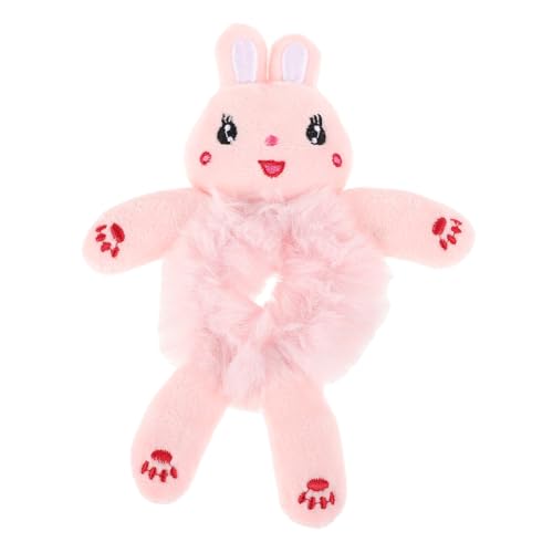 CTIRCHIU Cute Bunny Haarband Aus Plüsch Für Mädchen Flauschige Haargummis Für Duttfrisuren Und Pferdeschwänze Elastische Haaraccessoires Mit Niedlichem Hasen-design Für Alltag Und von CTIRCHIU