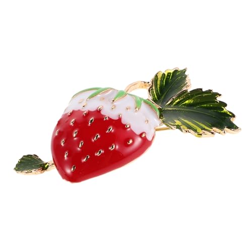 CTIRCHIU Erdbeerbrosche Emaille Süße Anstecknadel für Frauen Vintage Obst Accessoire Dekorative Sicherheitsnadel für Kleidung Taschen Schals von CTIRCHIU