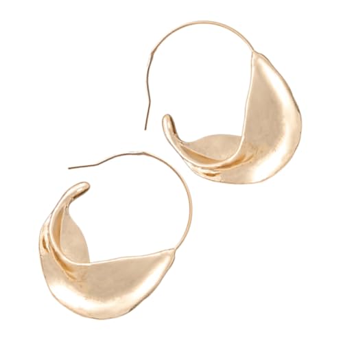 CTIRCHIU Exaggerierte Damen Ohrringe Leicht Unregelmäßige Geometrische Creolen Vintage Design Modisch Für Frauen und Mädchen Alltag Party Schmuck von CTIRCHIU