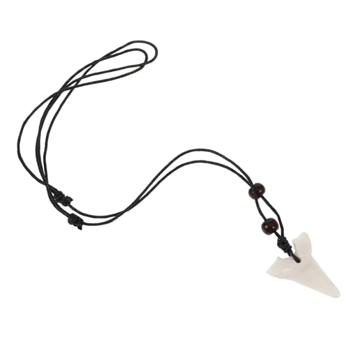 CTIRCHIU Fake Necklace für Jungen Einzigartiger Haifischzahn Anhänger Strapazierfähigem Material für Strandpartys und Alltägliches Tragen von CTIRCHIU