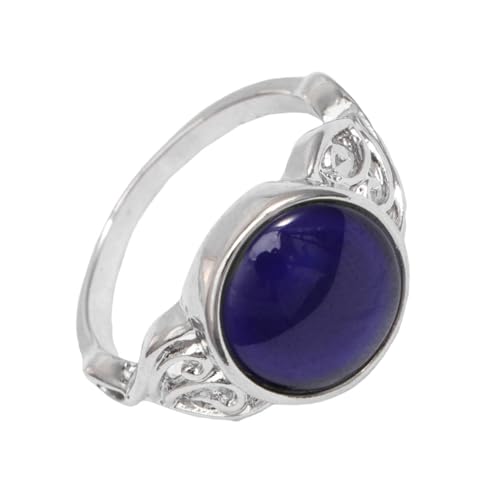CTIRCHIU Vintage Temperaturwechsel Verfärbungsring Für Damen Silber Einzigartiger Verlobungsring Mit Charmantem Design Für An Liebste Und Freunde von CTIRCHIU