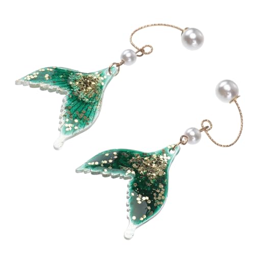 CTIRCHIU Fisch Ohrringe Blau Für Frauen Meerjungfrau Ohrringe Als Mode Ohrschmuck Kreativer Ohrhänger Für Damen von CTIRCHIU