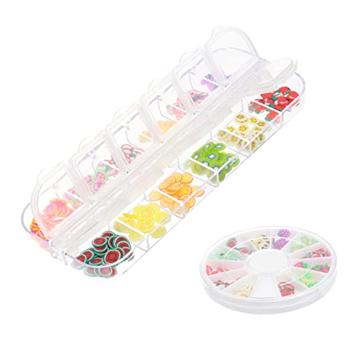 CTIRCHIU Fruchtige Maniküre Aufkleber Weichkeramik Charms DIY Nail Art Decals Verschiedenen Designs für Professionelle und Private Anwendungen Leicht von CTIRCHIU