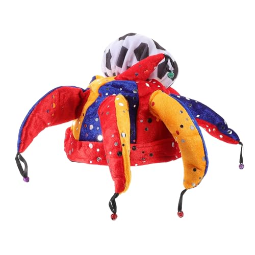 CTIRCHIU Funky Clown Hut mit Pailletten für Fußballfans Verspielte Kopfbedeckung für Karneval Partys und Sportveranstaltungen Robuste und Bequeme Mütze für Festlichkeiten von CTIRCHIU