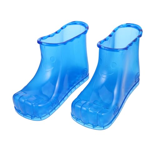 CTIRCHIU Fußbadeschuhe PVC Hochschaft Massagefunktion Fußbad Hausschuhe für Erwachsene Vielseitig als Fußwaschbecken Blau für Entspannende Fußpflege Zuhause von CTIRCHIU