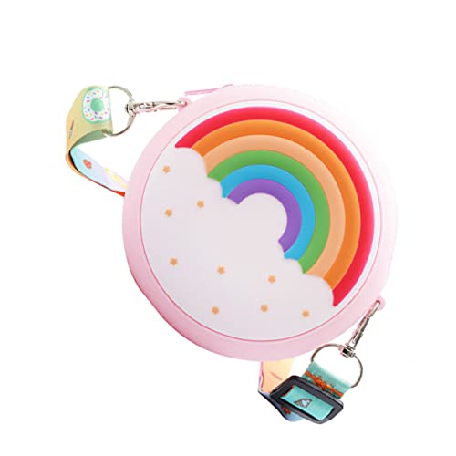 CTIRCHIU Silicone Rainbow Purse EIN-Schulter Umhängetasche Für Mädchen Bunte Geldbörse Für Partys Und Freizeitaktivitäten von CTIRCHIU