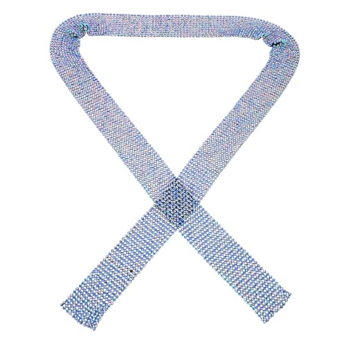 CTIRCHIU Glamouröser Glitzerschal mit Pailletten für Damen Modisches Accessoire für Partys Nachtclubs und Besondere Anlässe Vielseitig Einsetzbar und Komfortabel Mineralblau von CTIRCHIU