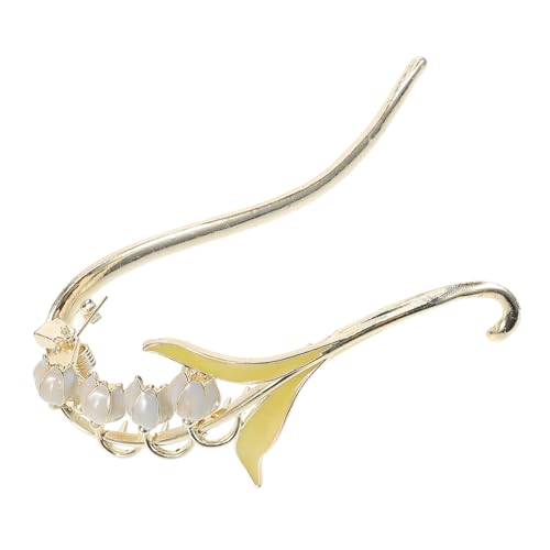 CTIRCHIU Glockenblumen Haarclip für Dekorative Barrette für Dünne und Dicke Haare Eleganter Haartwist aus Robustem Legierungsmaterial als für Damen Alters von CTIRCHIU