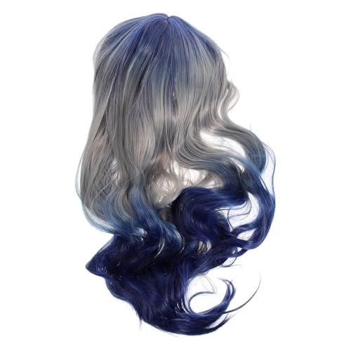 CTIRCHIU Gradient Farbverlauf Damen Perücke Lockig Wellig Synthetisch Party Cosplay Haarteil Weich Natürliches Gefühl von CTIRCHIU