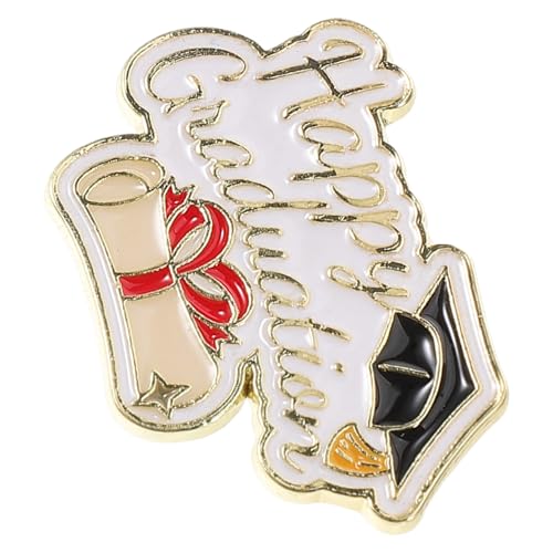 CTIRCHIU Graduation Cap Brosche Pin Kreatives Abzeichen für Abschlussfeier Metall Lapel Pin Dekorative Brosche für Kleidung für Erwachsene von CTIRCHIU