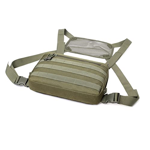 CTIRCHIU Große Kapazität Nylon Brusttasche Herren Multifunktionale Outdoor Umhängetasche Verstellbar für Wandern Camping Reisen Sport von CTIRCHIU