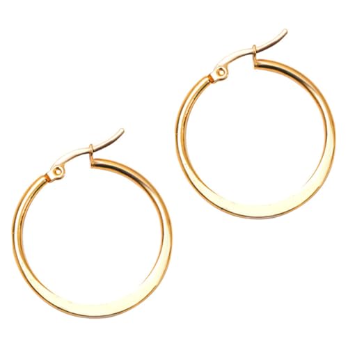 CTIRCHIU Große Runde Creolen Ohrringe Damen Modische Ohrschmuck Langlebig Hautfreundlich Vielseitig Tragbar für Frauen Alltag und Besondere Anlässe von CTIRCHIU