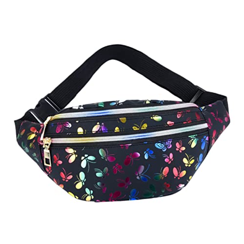 CTIRCHIU Gürteltasche Aus Pu-Material Für Damen Als Umhängetasche Oder Schultertasche Nutzbar Mit Großem Fassungsvermögen Und Schmetterlingsmuster von CTIRCHIU