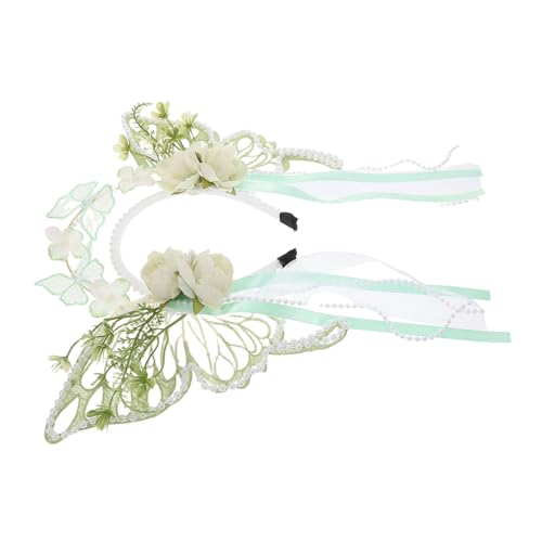 CTIRCHIU Haarband Mit Schmetterlings Und Blumenmotiv Für Kleine Mädchen Kopfbedeckung Für Blumenmädchen Haar-accessoires Für Cosplay-partys Und Alltag von CTIRCHIU