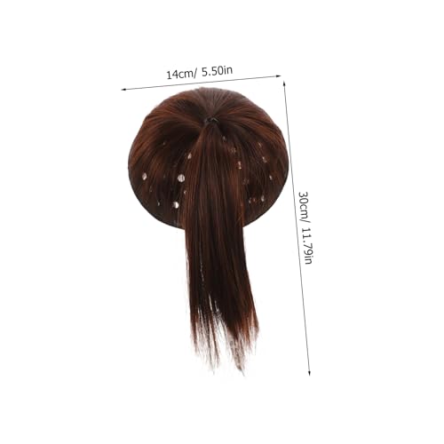 CTIRCHIU Haarpolster-wig Für Frauen Nahtloses Synthetisches Haar-styling-pad Zur Erhöhung Des Haardichteeffekts Edle Frisuren Für Dutt Und Hochsteckfrisuren in Hellbraun von CTIRCHIU