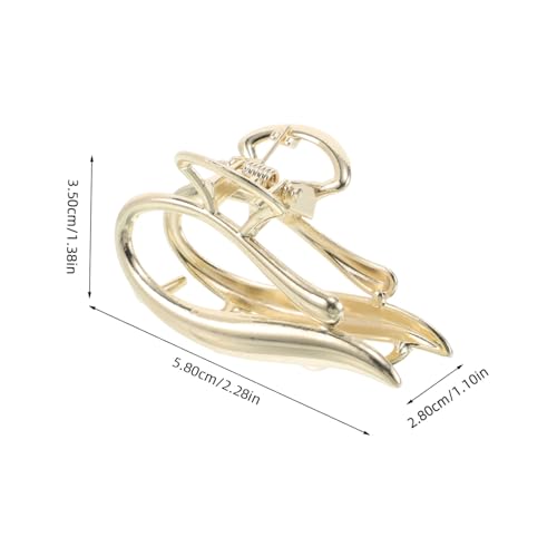 CTIRCHIU Haarspange Damen Gold Haarklammer für Dickes und Kurzes Haar Rutschfeste Haarkralle mit Stilvollem Design Vielseitiger Haarschmuck für Alltag und Festliche Anlässe von CTIRCHIU