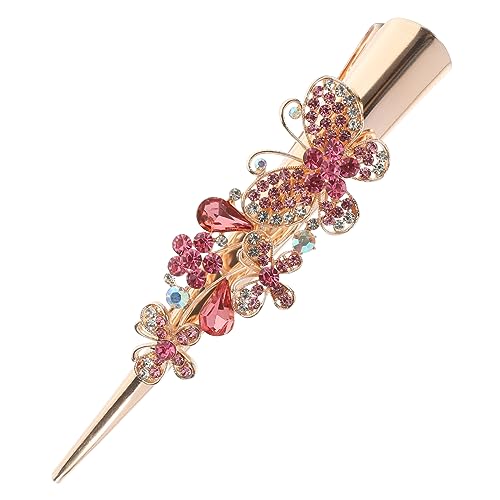 CTIRCHIU Metall Haarspange Schmetterling Bling für Damen Große Glitzernde Haarspange mit Strass für Hochzeiten Partys und Alltag Rutschfeste Krokodilklemmen für von CTIRCHIU