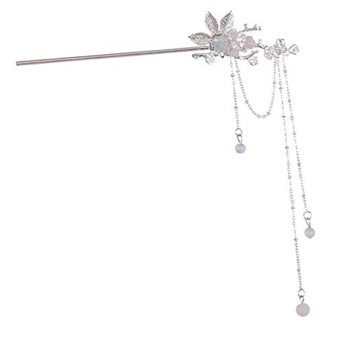 CTIRCHIU Retro Haarnadel Für Mädchen Und Frauen Eleganter Haarstab Mit Troddel Und Blumen-design Für Hochzeiten Partys Und Alltagsfrisuren Leicht Und Tragbar Haarschmuck Für Verschiedene Ha von CTIRCHIU