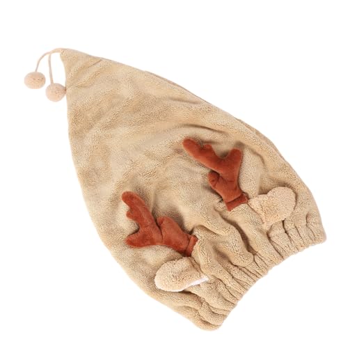 CTIRCHIU Haarturban Mikrofaser Mit Cartoon-rehgeweih Schnelltrocknendes Handtuch Für Lange Ultra-saugfähig Für Dusche Sport Und Kaffee von CTIRCHIU