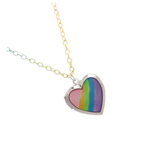 CTIRCHIU Halskette mit Herzförmigem Medaillon für Kinder Minimalistische Metallkette Kreatives Design Spielschmuck für Mädchen für und Partys von CTIRCHIU