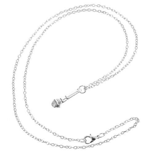 CTIRCHIU Mikrofon Halskette Damen Metallhalskette mit Anhänger Leicht und Robust für Partys und Strand Geschenkidee für Frauen von CTIRCHIU