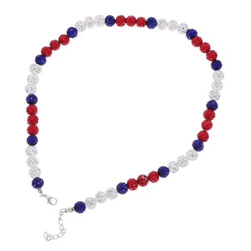 CTIRCHIU Herren Halskette mit Bunten Strasssteinen Perlenkette für Modisches Accessoire für Männer Stilvolles für Familie und Freunde von CTIRCHIU