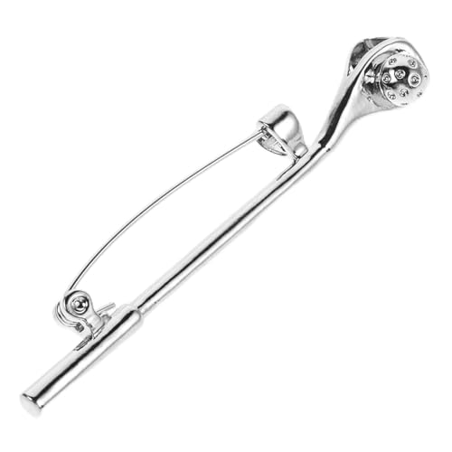 CTIRCHIU Hochwertige Golf Brosche mit Kristallen Unisex Anstecknadel Kupfer für Anzüge Kleider Elegantes Sportaccessoire für Golf von CTIRCHIU
