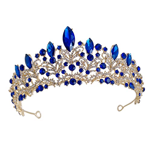 CTIRCHIU Hochzeit Tiara für Strasskrone Braut Haarschmuck für Geburtstagsfeiern und Abschlussbälle Funkelndes Accessoire von CTIRCHIU
