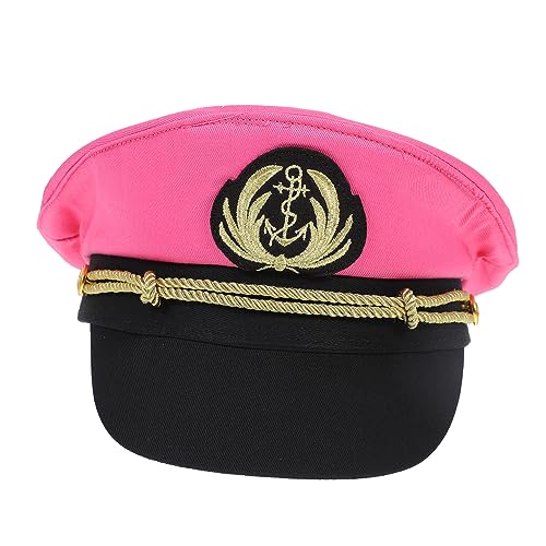 CTIRCHIU Kapitänsmütze Für Erwachsene Nautisches Kostümzubehör Verstellbar Baumwolle Matrosenhut Für Partys Und Cosplay von CTIRCHIU