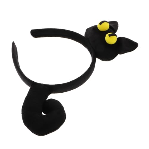 CTIRCHIU Katzenohren Haarreif Schwarz Plüsch Weiches Bequemes Haarband Für Cosplay Partys Alltag Vielseitiges Kostümzubehör Für Damen Leicht Und Tragbar Flauschiger Komfort von CTIRCHIU
