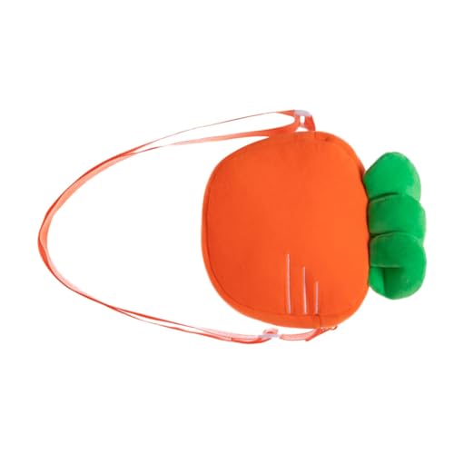 CTIRCHIU Kindertasche Karikatur Umhängetasche Ausgestopft Aufbewahrungstasche Münze Süßes Gefülltes Kleingeldtäschchen Beutel Taschen Schicke Mädchentasche Tasche Wechseln Orange Stoff von CTIRCHIU