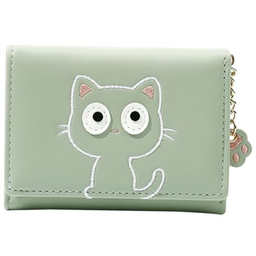 CTIRCHIU Kleines Portemonnaie mit Reißverschluss PU Niedlicher Kartenhalter für Damen Tragbare Münzbörse für Reisen und Alltag von CTIRCHIU