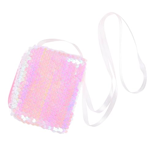 CTIRCHIU Kleine Pailletten Geldbörse Umhängetasche für Mädchen und Damen Kleiner Geldbörse mit Reißverschluss Farbenfroh und für Partys Reisen von CTIRCHIU