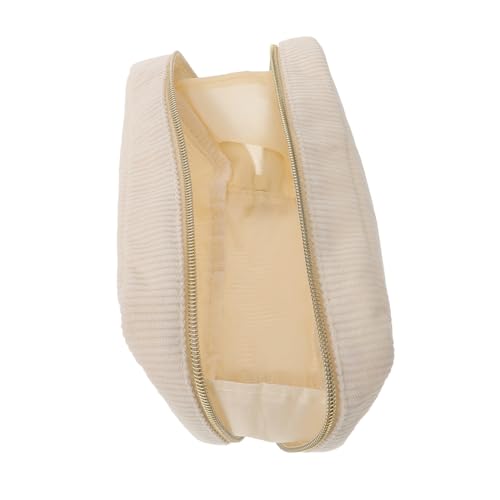 CTIRCHIU Tragbare Make-up-Tasche Mit Reißverschluss Reise-Kosmetik-Organizer Damen-toilettenartikel-Tasche Aus Cord-Material Geräumig Für Verschiedene Kosmetika Geeignet Für Reisen Und Camp von CTIRCHIU